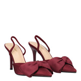 Sandali con Tacco Donna Bordeaux