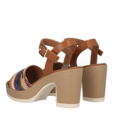 Sandali con Tacco Donna Multicolor