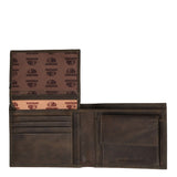 Portafogli Uomo in Pelle Marrone Militare