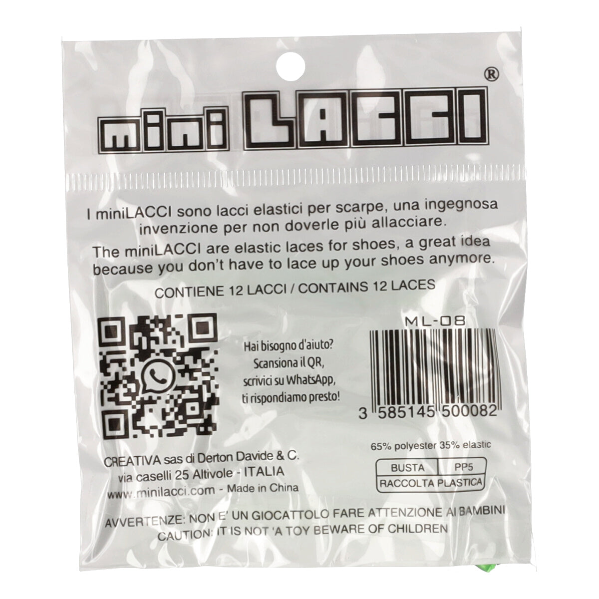 Mini Lacci Verde Fluo