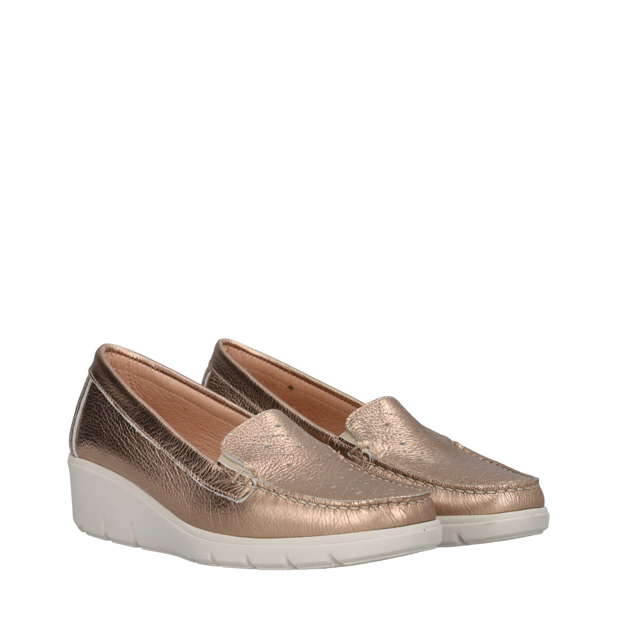 Mocassini Donna Bronzo
