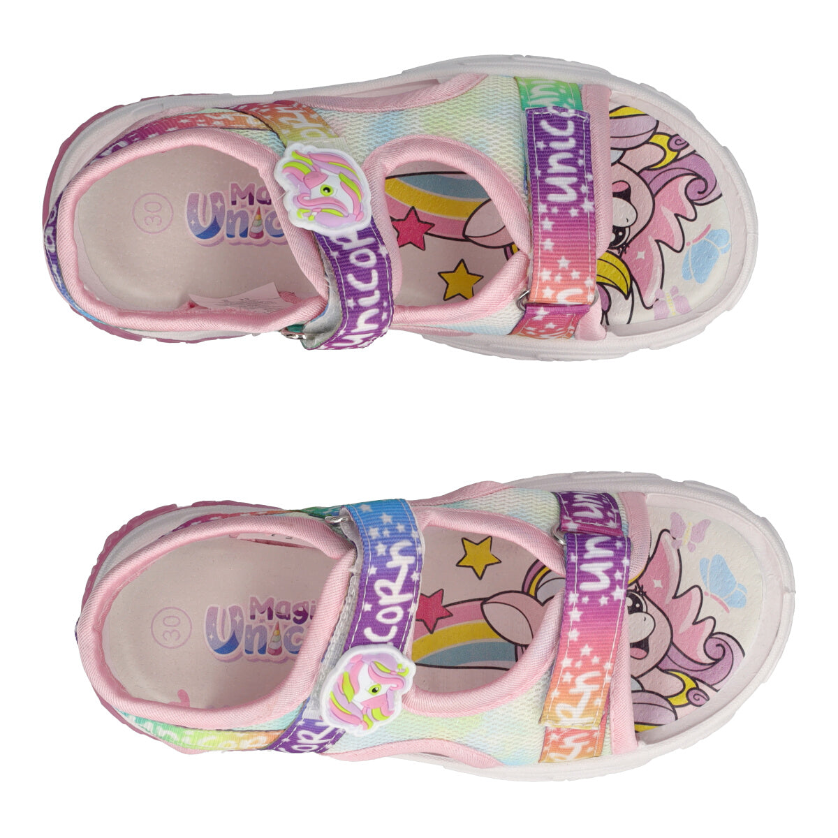 Sandali Bambina Rosa Unicorno con Luci