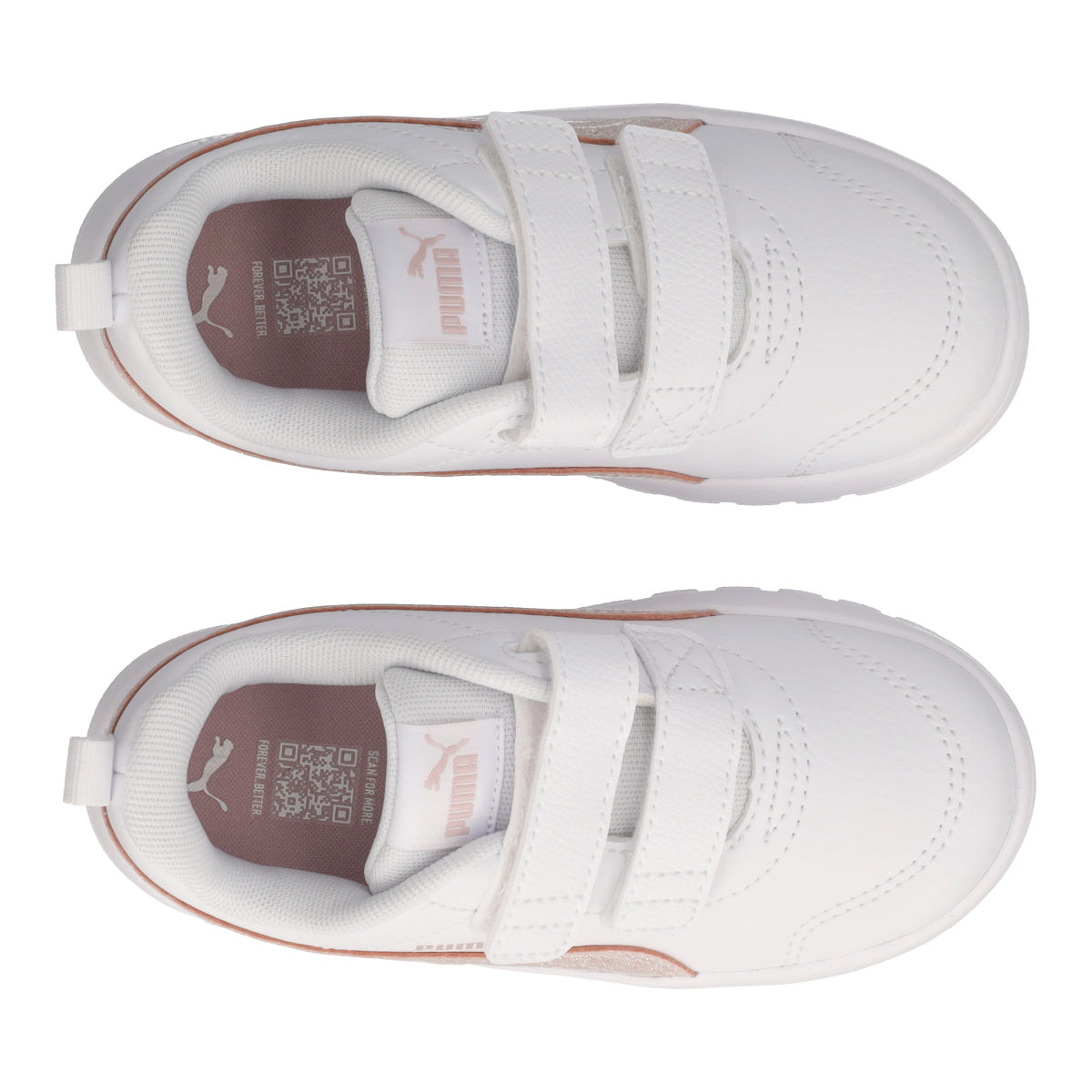 COURTFLEX V3 GLITZ V INF Sneakers Bambina Bianche