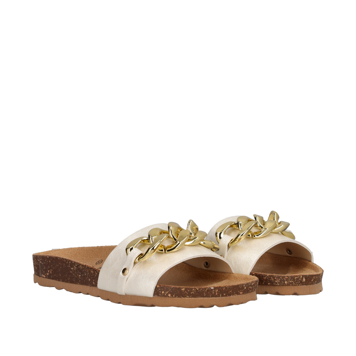 Ciabatte Donna Bianche e Oro