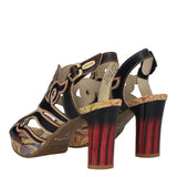 Sandali con Tacco Donna Neri