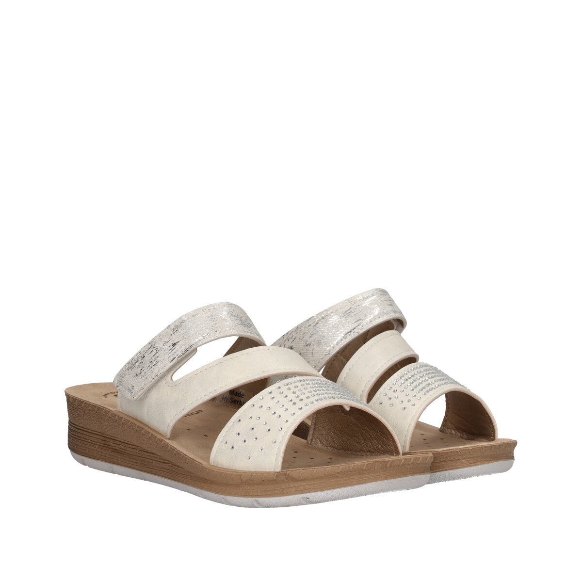 Ciabatte Donna Bianche e Argento