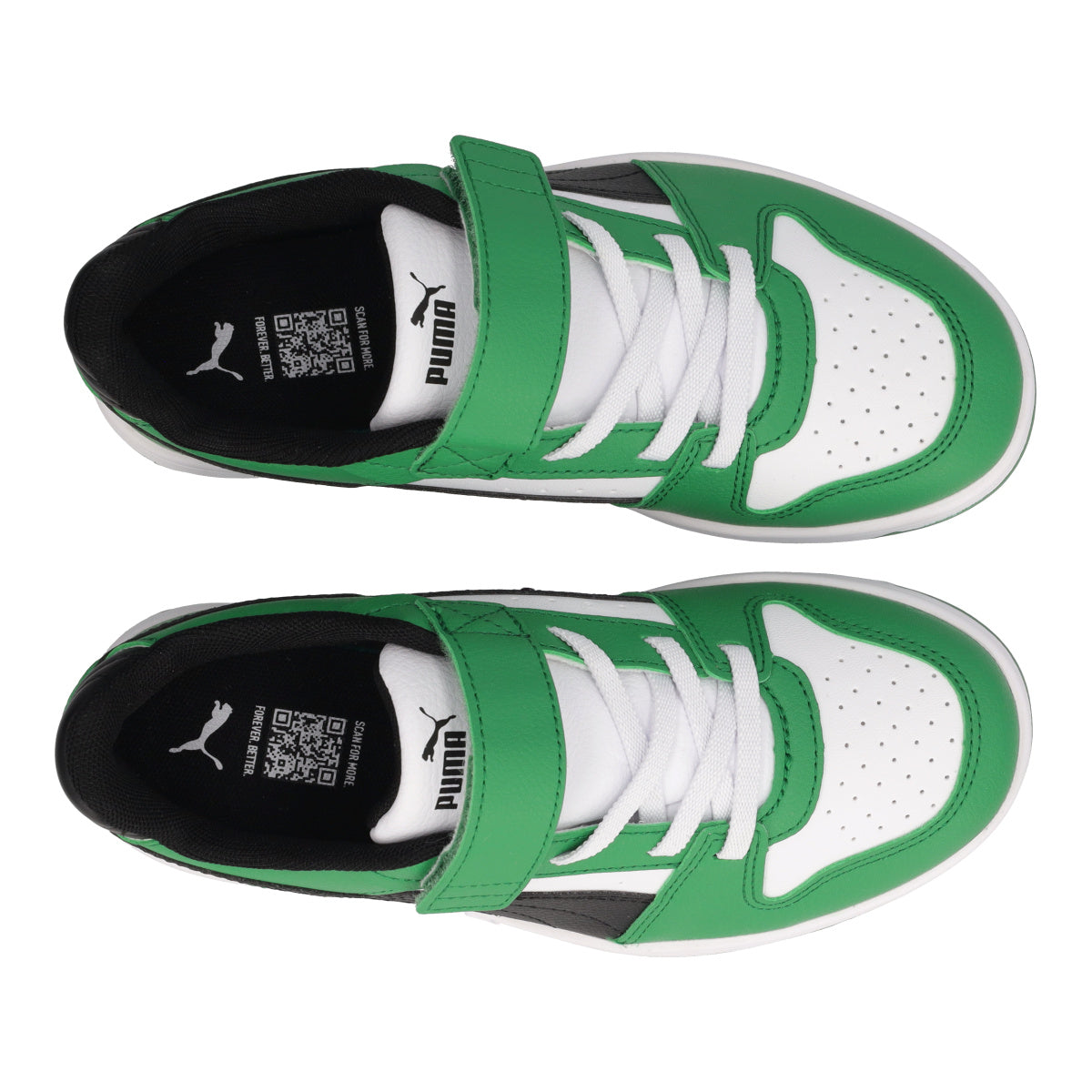 REBOUND SLAM LO AC PS Sneakers Bambino Bianche e Verdi