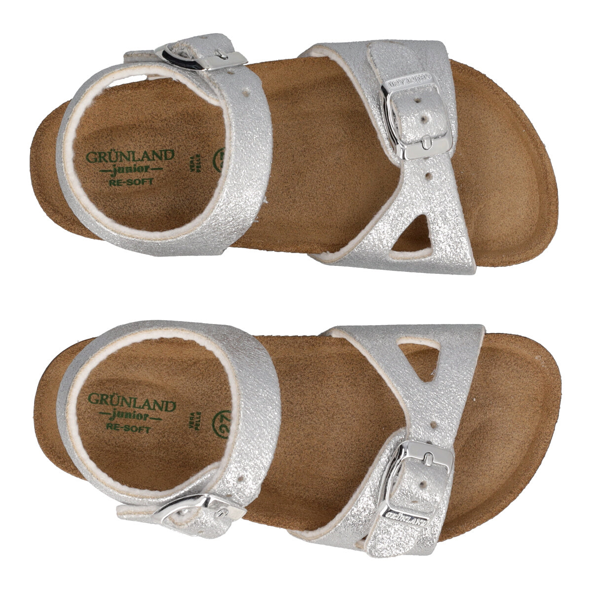 LUCE Sandali Bambina Argento Glitter