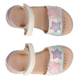 HAITI Sandali Bambina Bianchi, Azzurri e Rosa