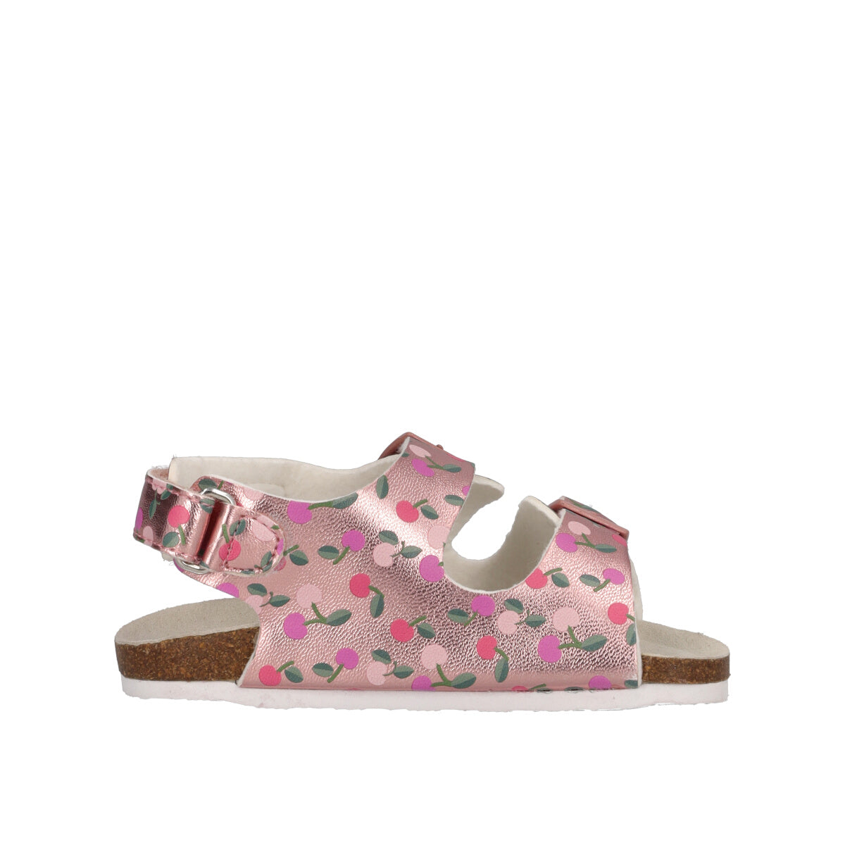 FIABA Sandali Bambina Rosa Metallizzato e Ciliegie