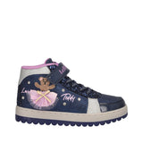 MILLE STELLE Sneakers Alte Bambina Blu, Argento e Lilla con Musica