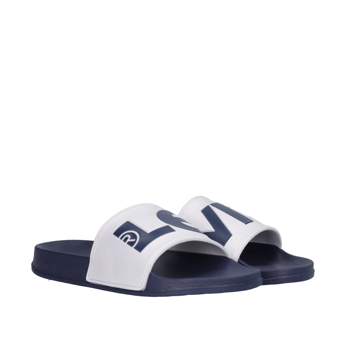 JUNEL Ciabatte Mare Bambini Blu e Bianche