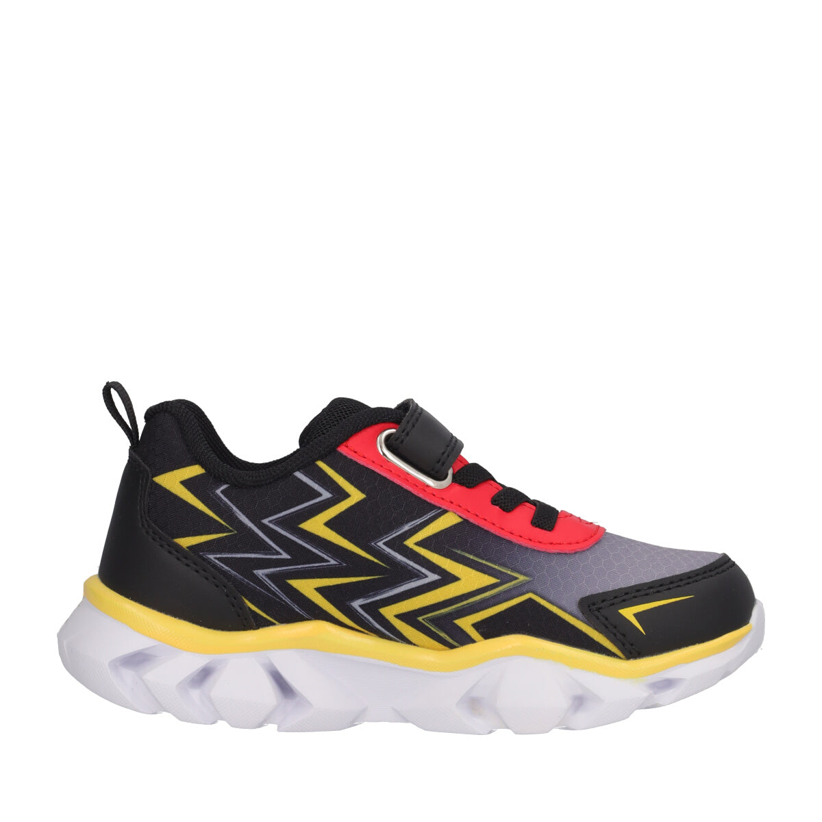 Sneakers Bambini Nere, Gialle e Rosse, Pokémon con Luci