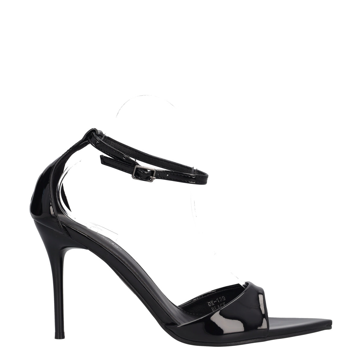 Sandali con Tacchi Donna Neri in Vernice