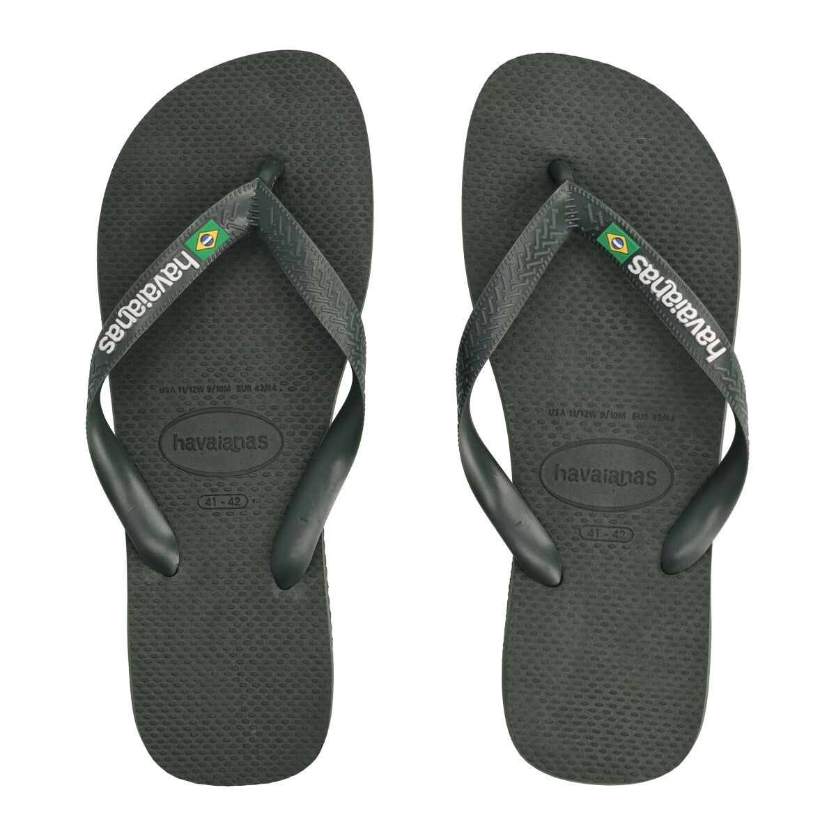 BRASIL LOGO Infradito Uomo Verde Oliva