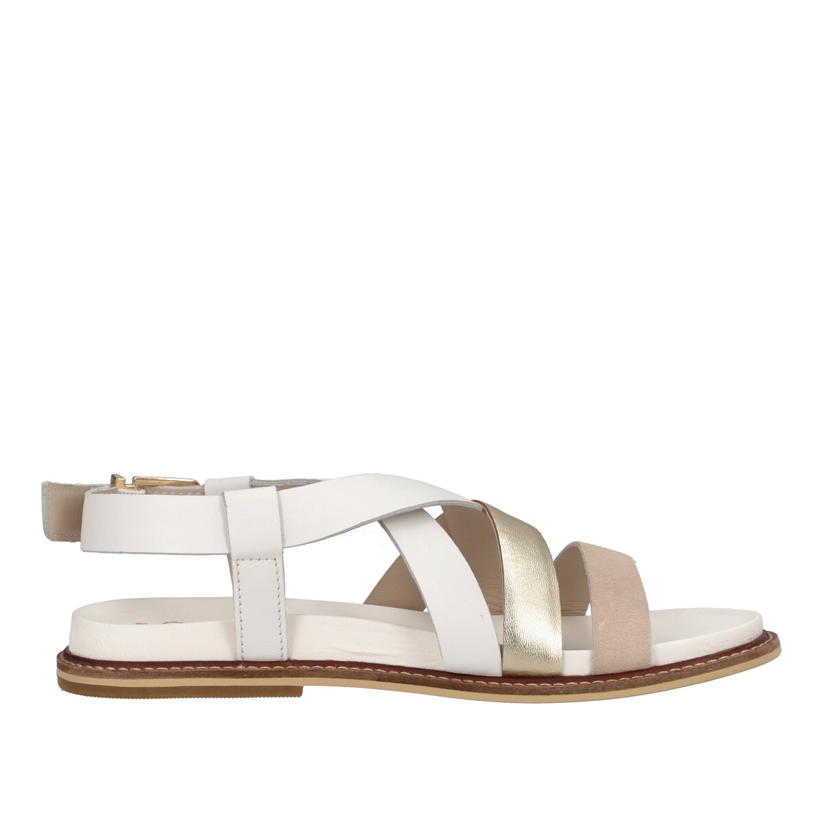 Sandali Donna Bianchi e Oro
