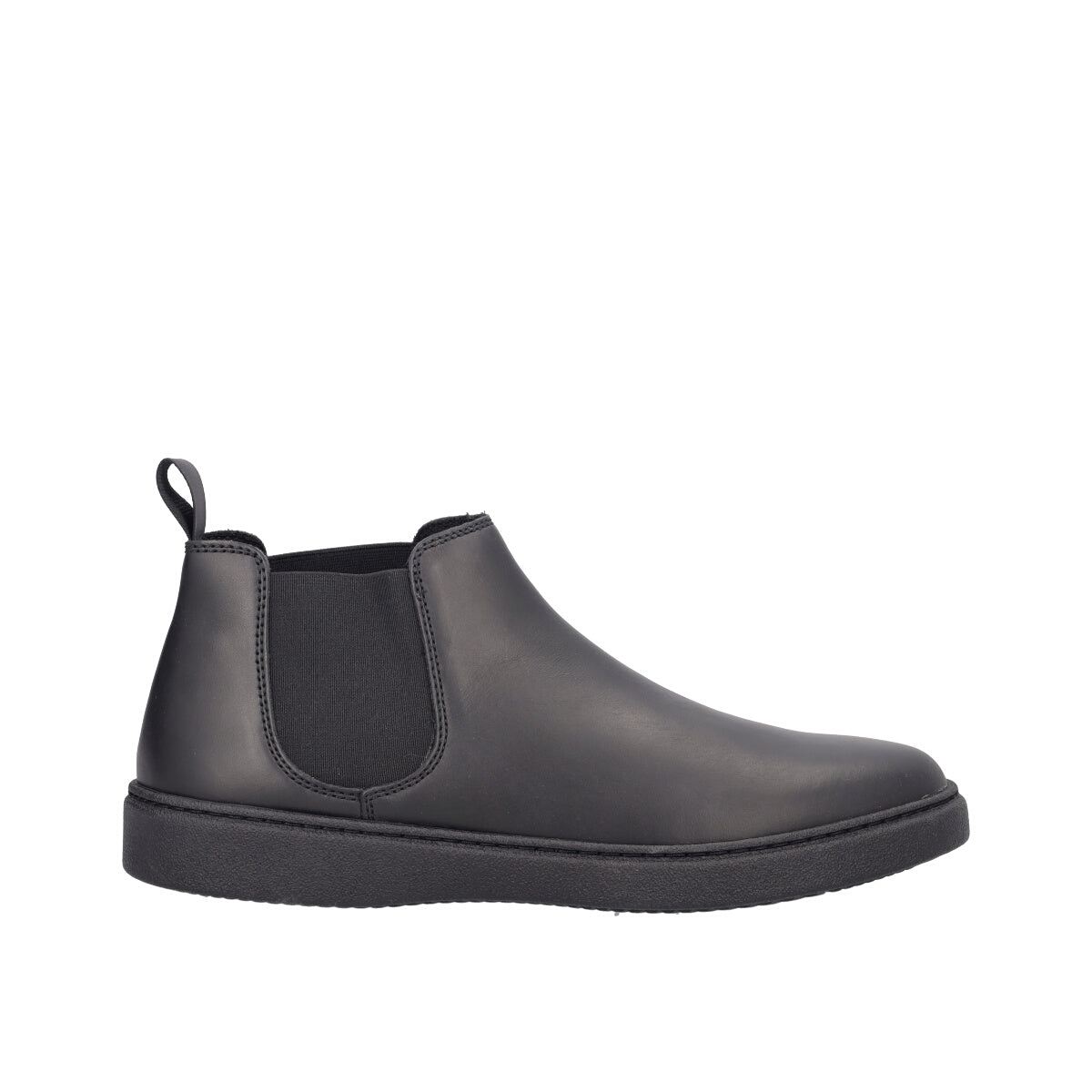 PONCHO Stivaletti Uomo Neri in Pelle