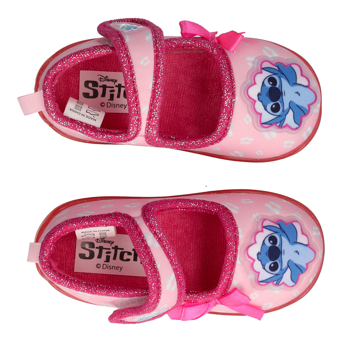 Pantofole Bambina ROsa e Fucsia - Stitch