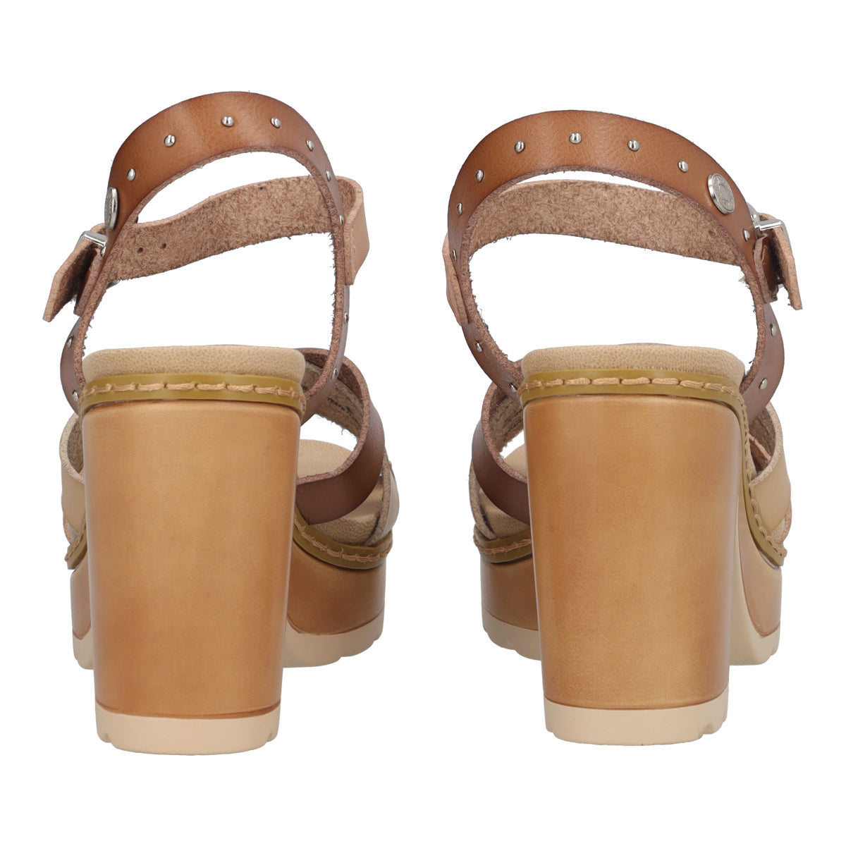 Sandali con Tacco Donna Beige