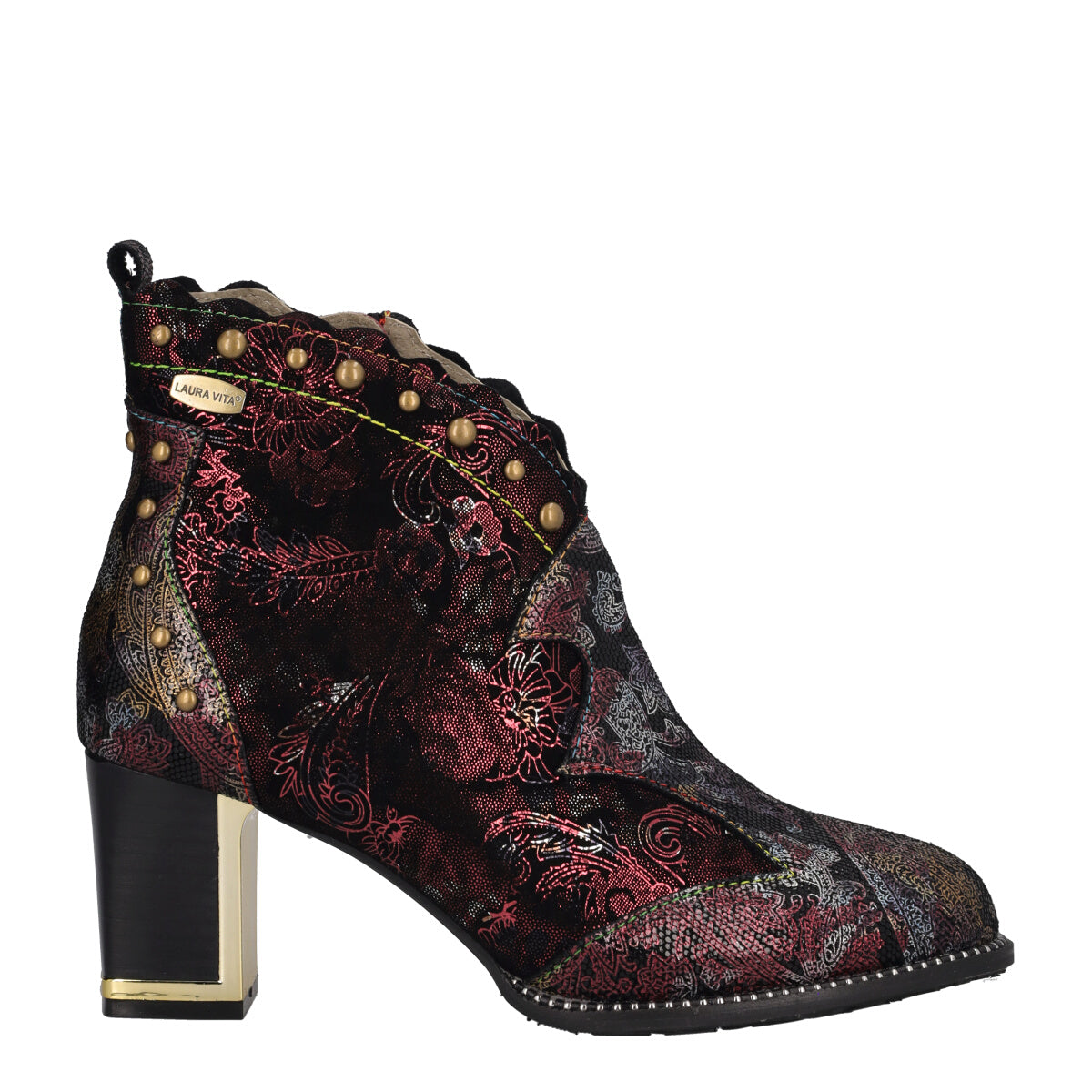 Stivaletti Donna Bordeaux in Pelle