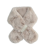 Scaldacollo pelliccia Donna Beige