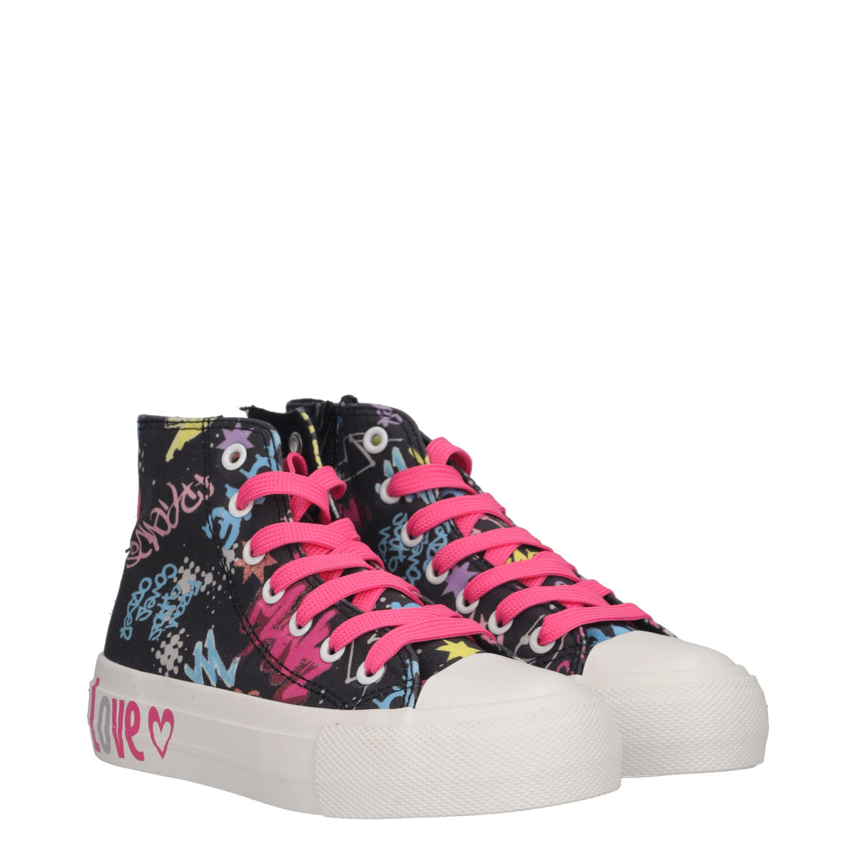 Sneakers Alte Bambina Nere