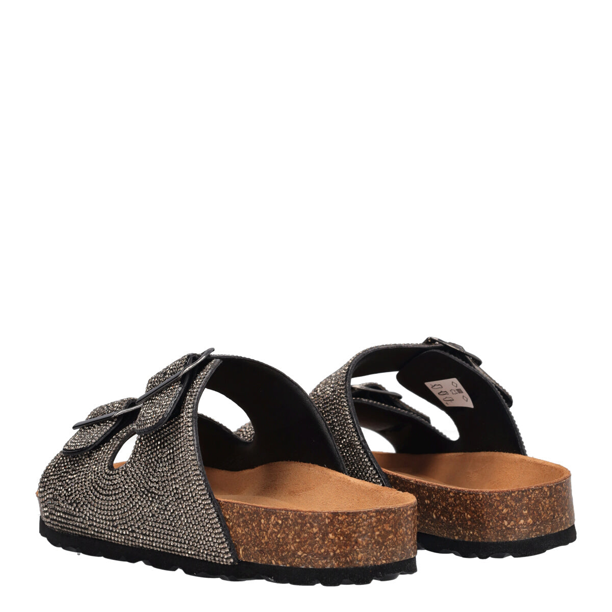 Ciabatte Donna Nere con Cristalli