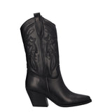 Stivali Texani Donna Neri in Pelle