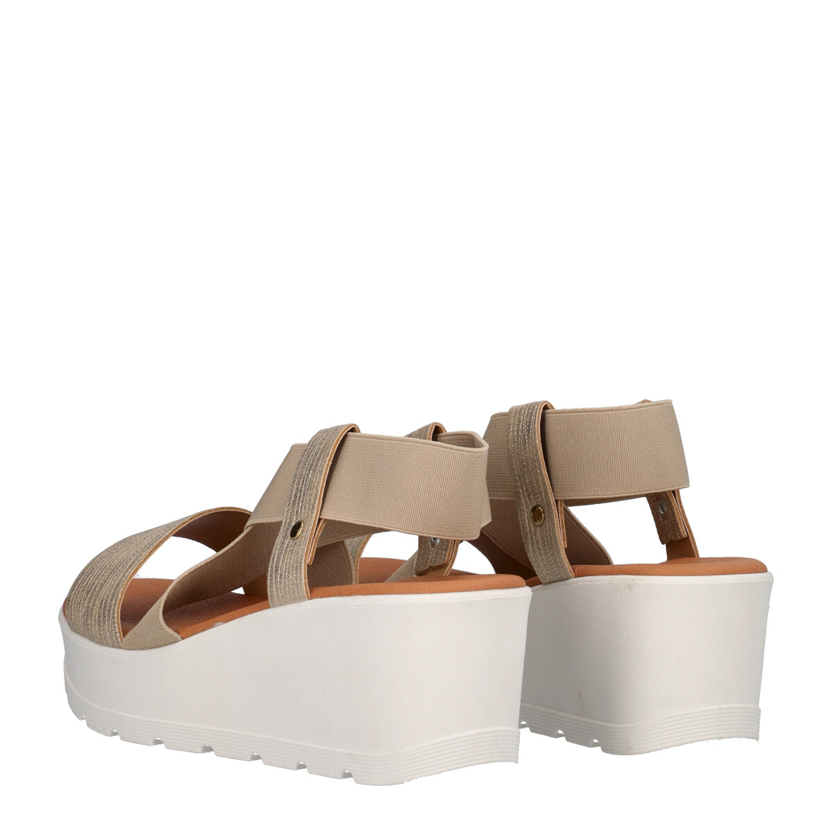 Zeppe Donna Beige-Platino