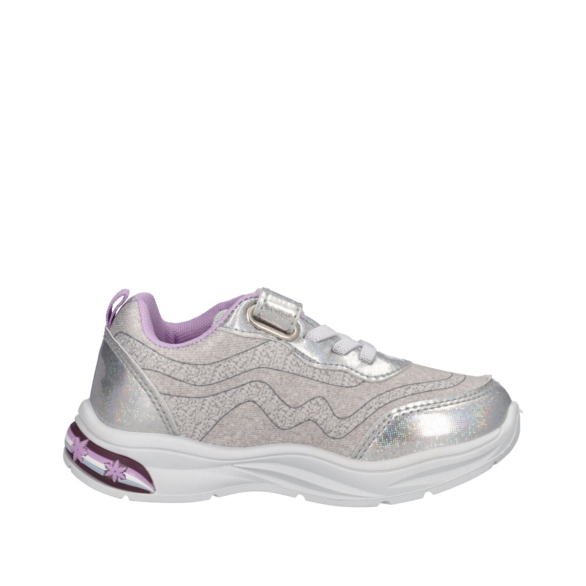 Sneakers Bambine Argento Frozen con Luci