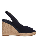 FLAG HIGH WEDGE ESPAD SLINGBAC Zeppe Donna Blu