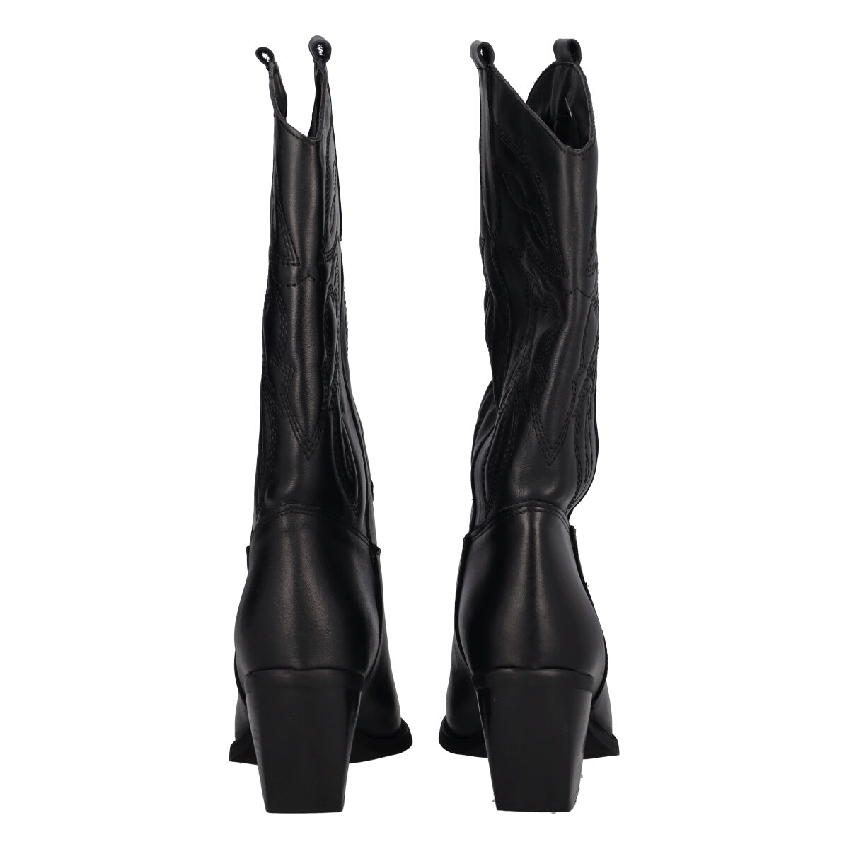 Stivali Donna Neri Texani in Pelle