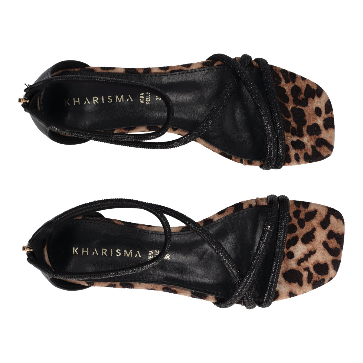 Sandali Donna Neri e Leopardati