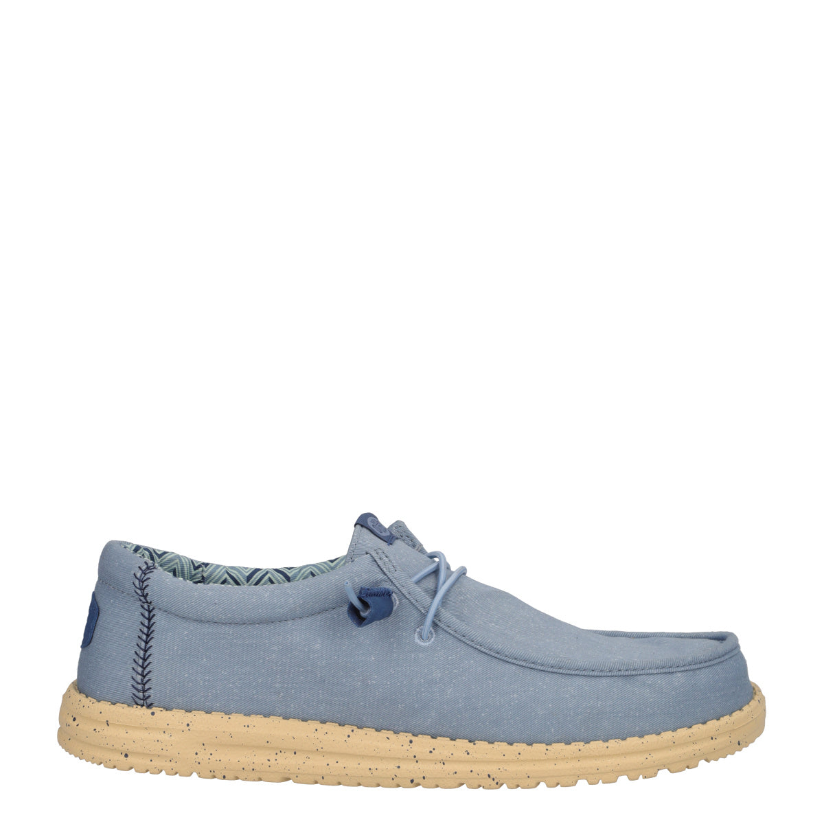 WALLY STRETCH CANVAS Mocassino Slip-on Uomo Azzurro