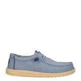 WALLY STRETCH CANVAS Mocassino Slip-on Uomo Azzurro