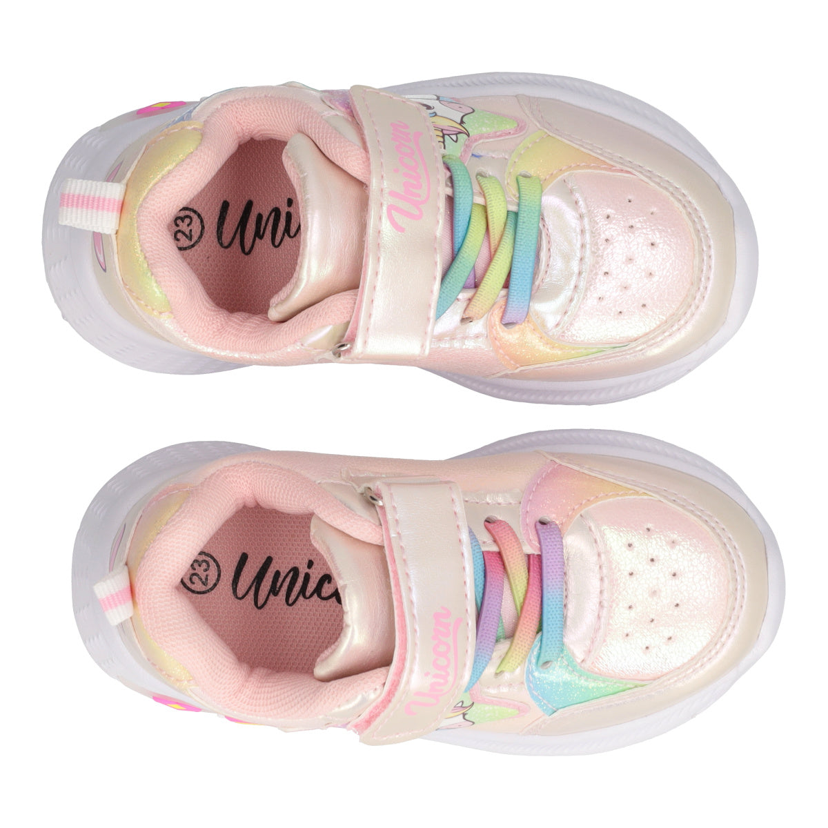 Sneakers Bambina Unicorni Rosa con Luci