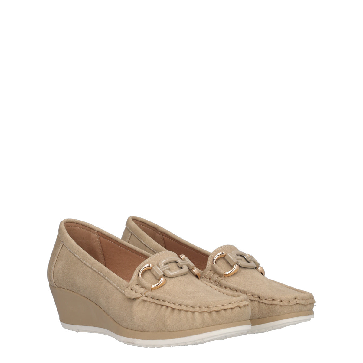 Mocassini Donna Beige