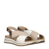 SINDY Sandalo Donna Panna e Bianco