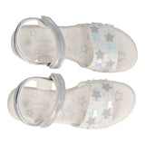 LARA Sandali Bambina Bianchi e Argento