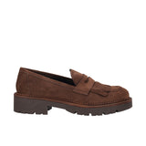 Mocassini Donna Marroni in Pelle