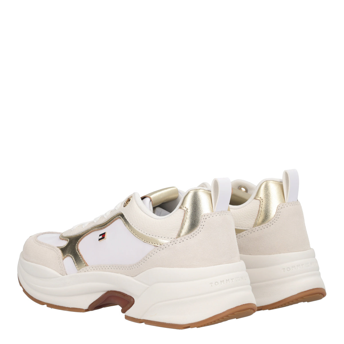TH CHUNKY RUNNER METALLIC Sneakers Donna Bianche