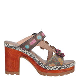 Ciabatte con Tacco Donna Grigie