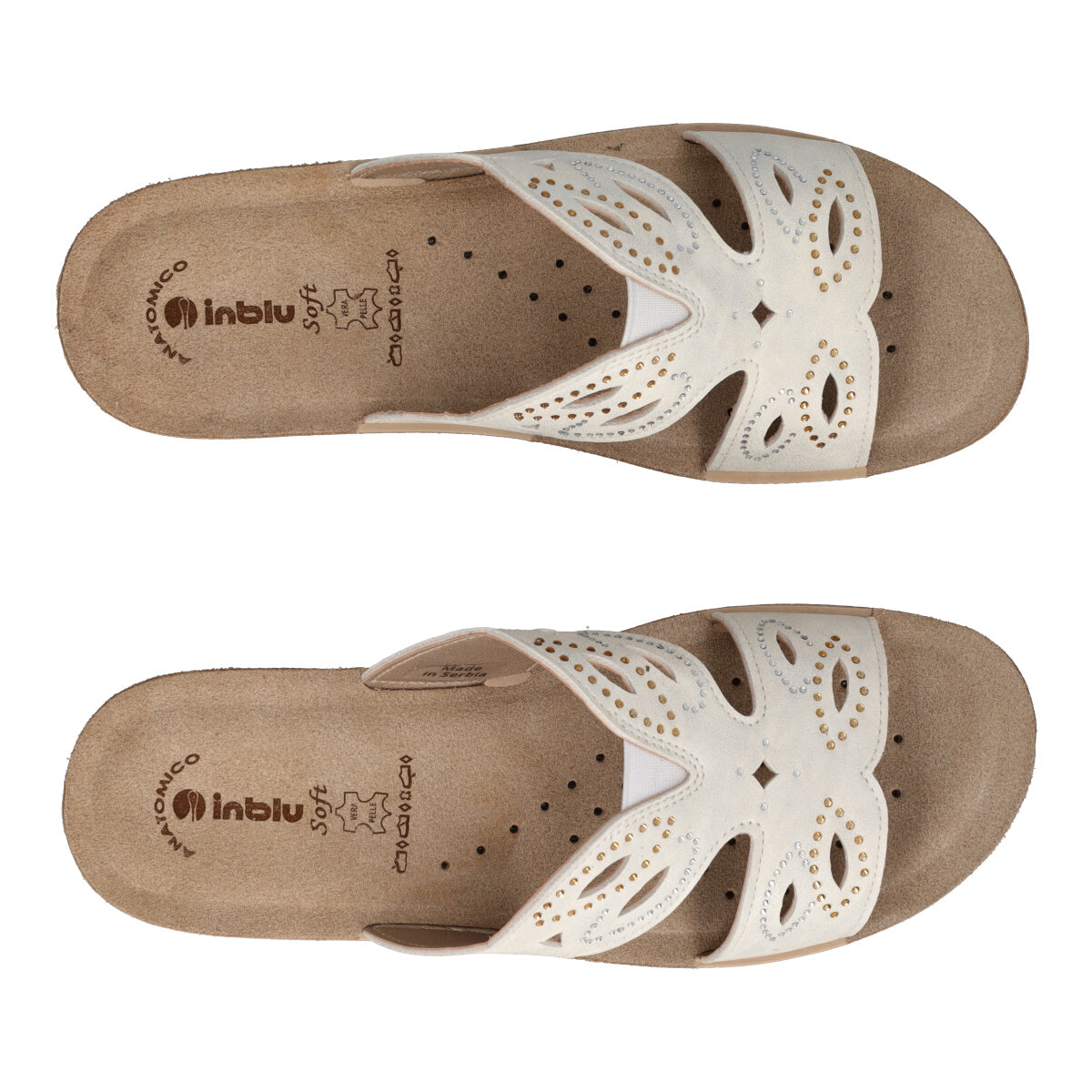 Ciabatte Donna Bianche e Beige