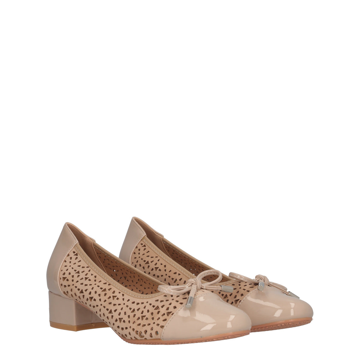 Ballerina con Tacco Donna Beige