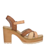 Sandali con Tacco Donna Beige