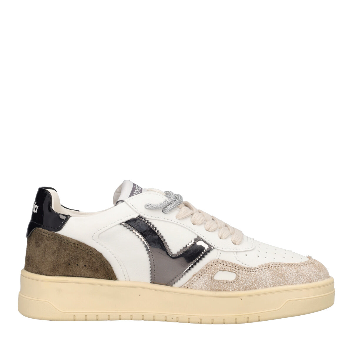 Sneakers Donna Bianche, Beige e Verdi