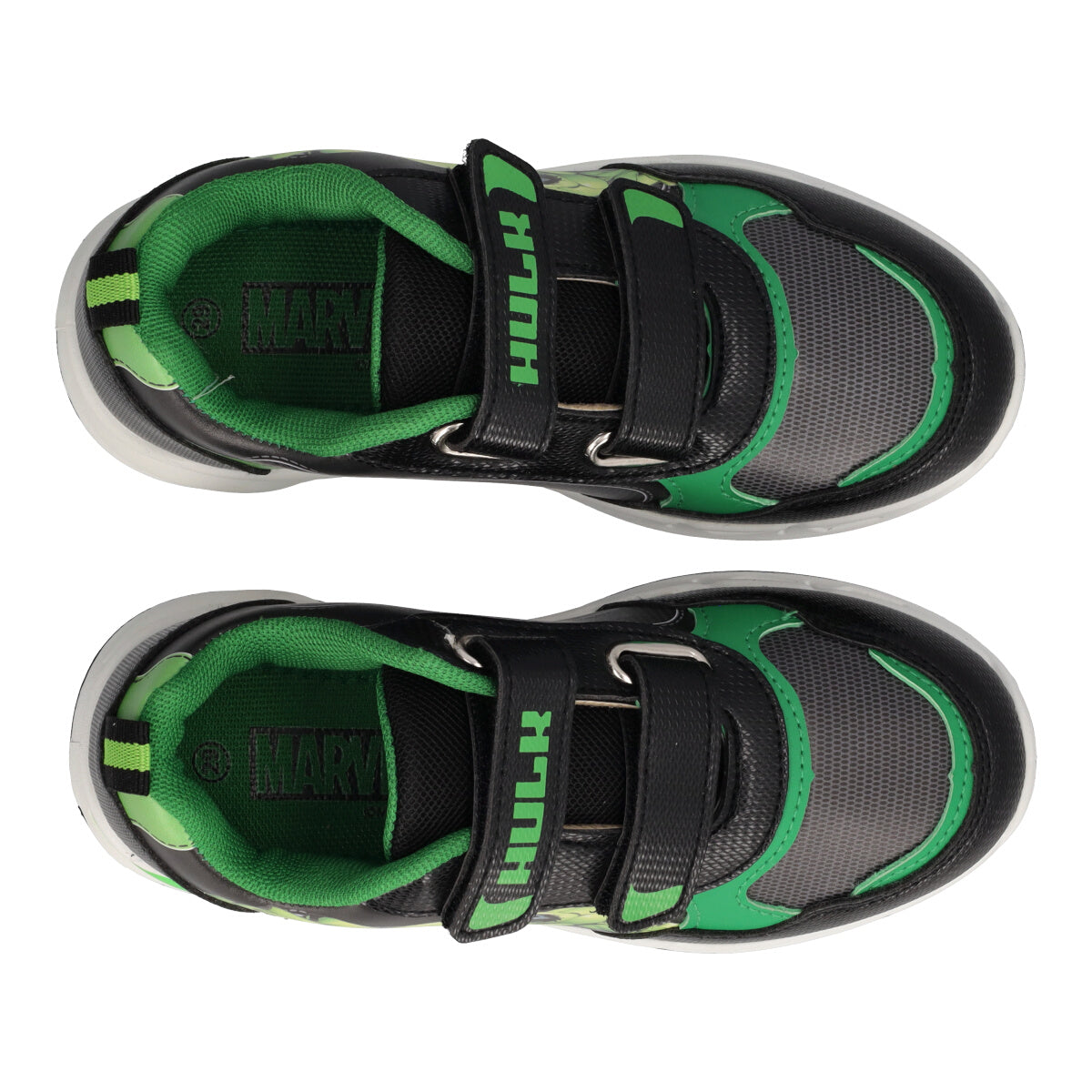 Sneakers Bambino Verdi Hulk con Luci