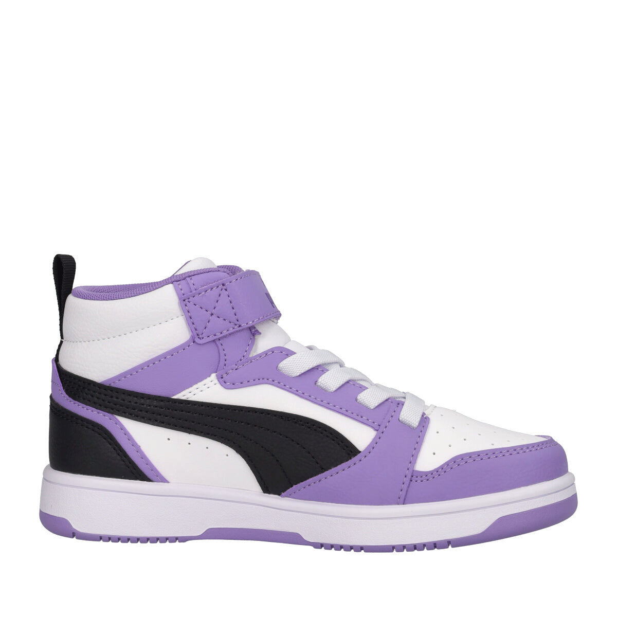 REBOUND V6 MID AC PS Sneakers Bambina Lilla, Bianche e Nere