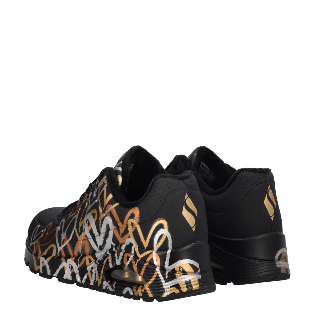 UNO METALLIC LOVE Sneakers Donna Nere