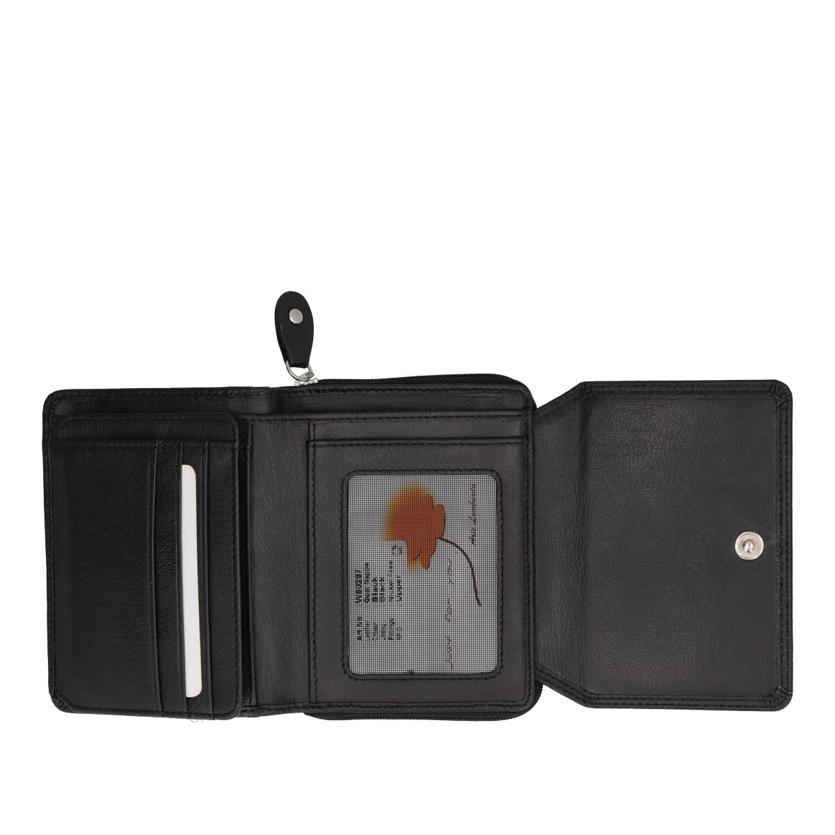 Portafoglio Donna Nero in Pelle